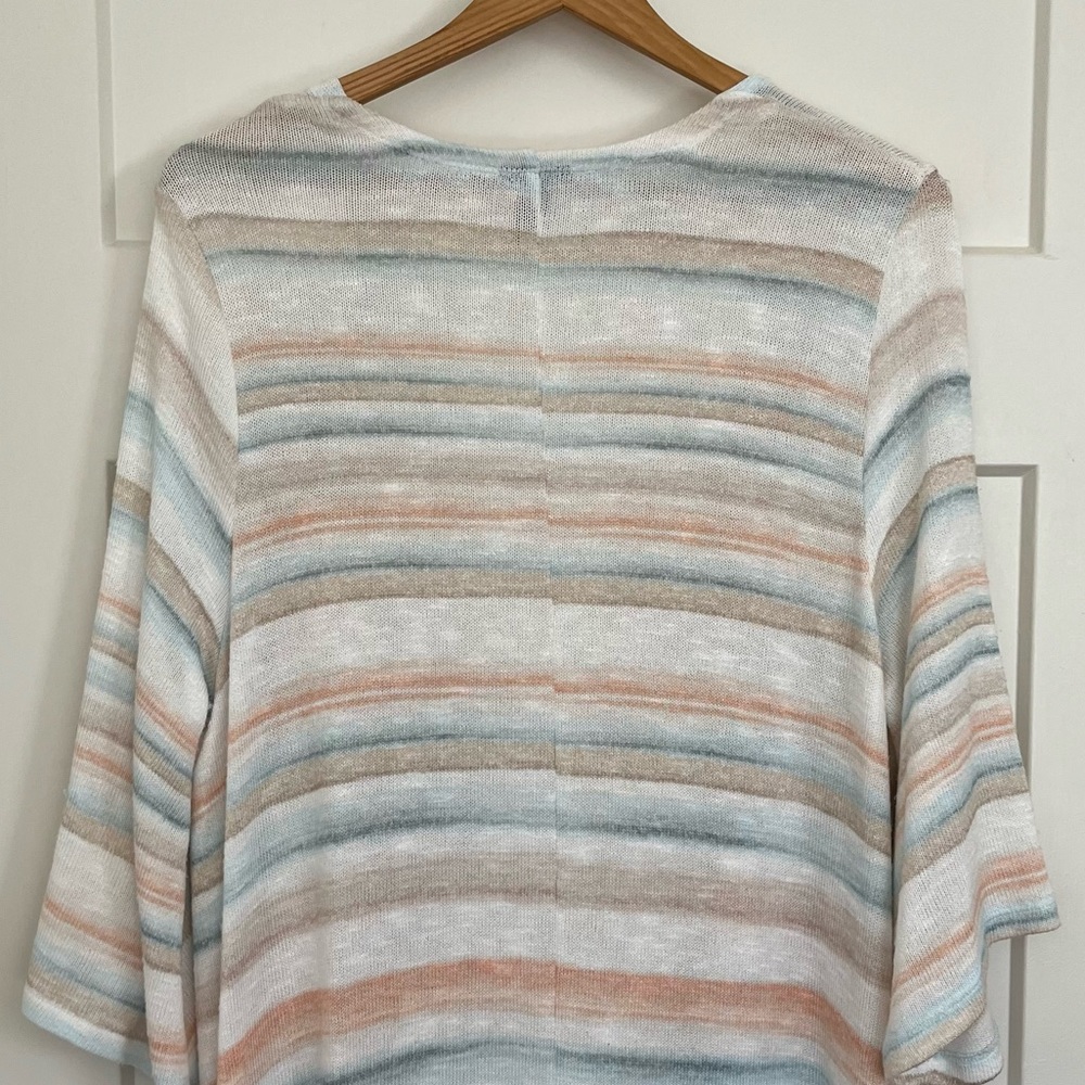 Torrid Multi-Stripe Hacci Hi-Lo Duster Length Str… - image 6